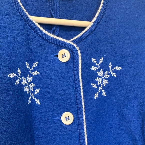 Geiger Boild Wool Blue Embroidered Jacket - Picture 4 of 9